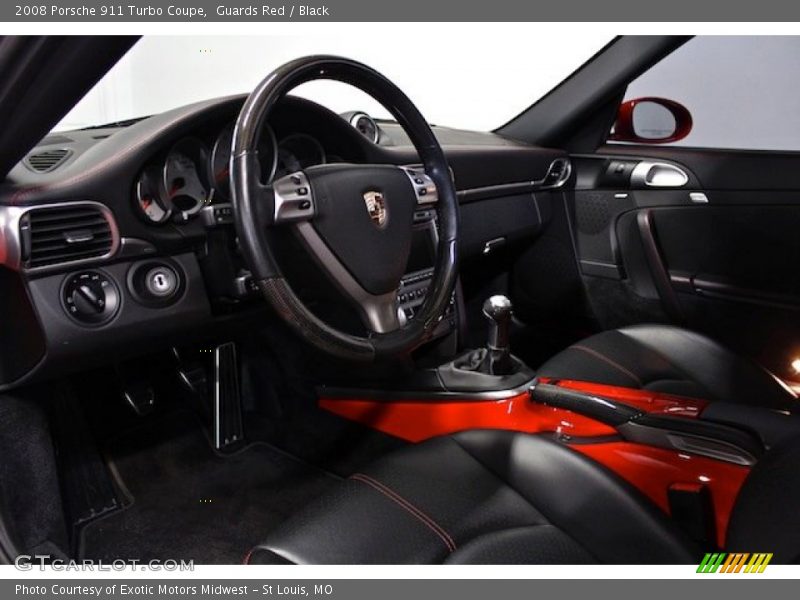 Guards Red / Black 2008 Porsche 911 Turbo Coupe