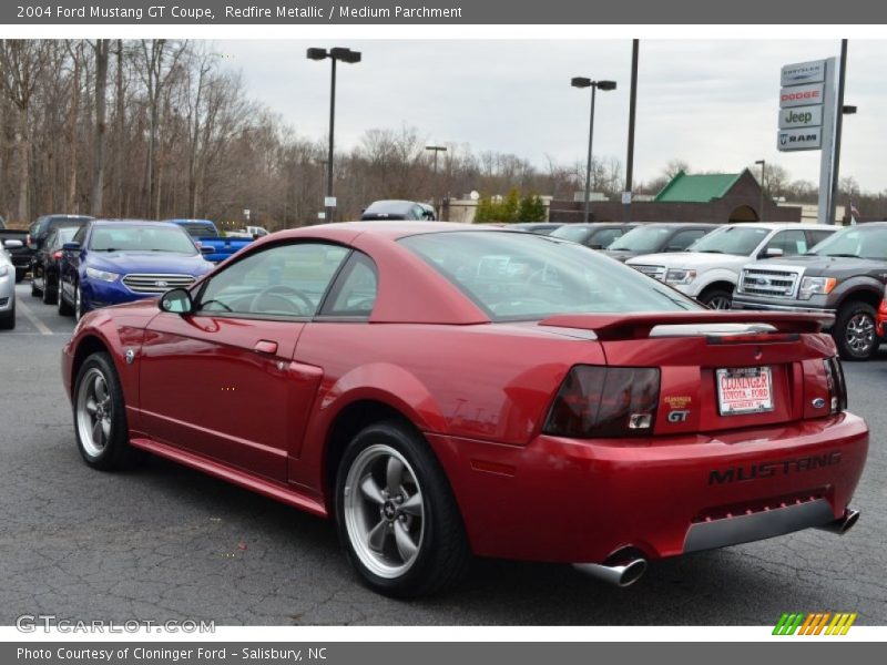 Redfire Metallic / Medium Parchment 2004 Ford Mustang GT Coupe