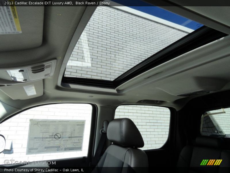 Sunroof of 2013 Escalade EXT Luxury AWD