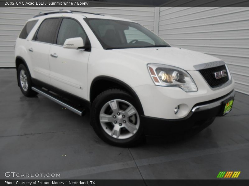 Summit White / Ebony 2009 GMC Acadia SLT