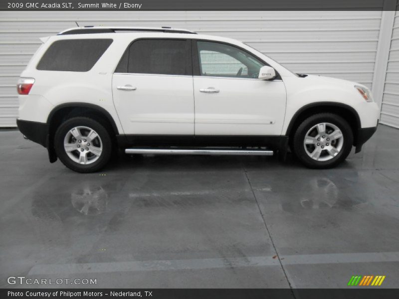 Summit White / Ebony 2009 GMC Acadia SLT