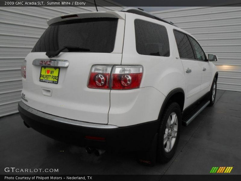 Summit White / Ebony 2009 GMC Acadia SLT