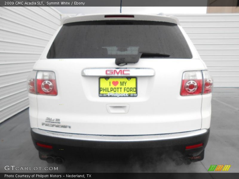 Summit White / Ebony 2009 GMC Acadia SLT