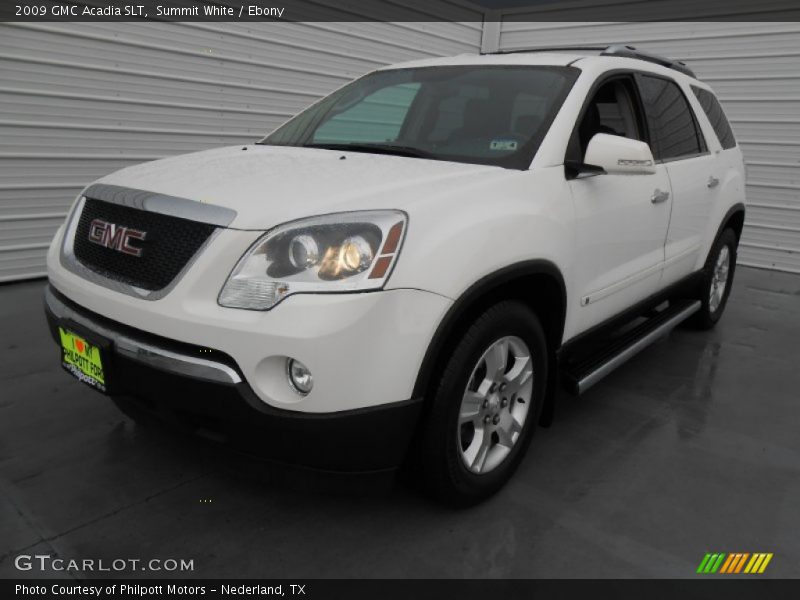 Summit White / Ebony 2009 GMC Acadia SLT