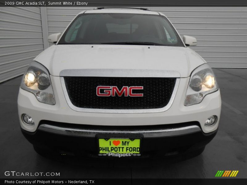 Summit White / Ebony 2009 GMC Acadia SLT