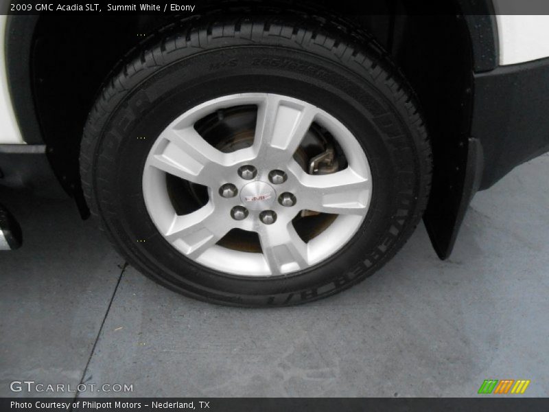 Summit White / Ebony 2009 GMC Acadia SLT