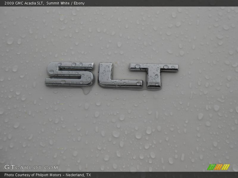 Summit White / Ebony 2009 GMC Acadia SLT