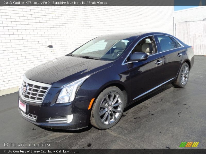 Sapphire Blue Metallic / Shale/Cocoa 2013 Cadillac XTS Luxury FWD