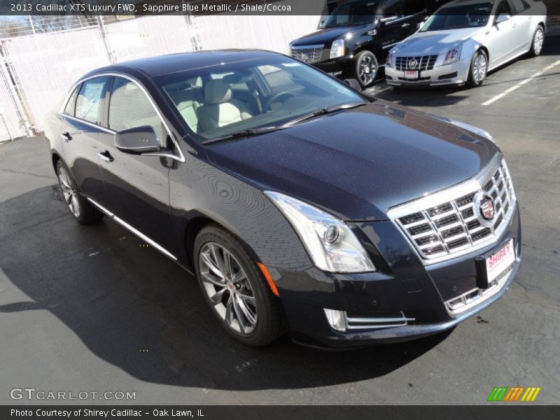 Sapphire Blue Metallic / Shale/Cocoa 2013 Cadillac XTS Luxury FWD