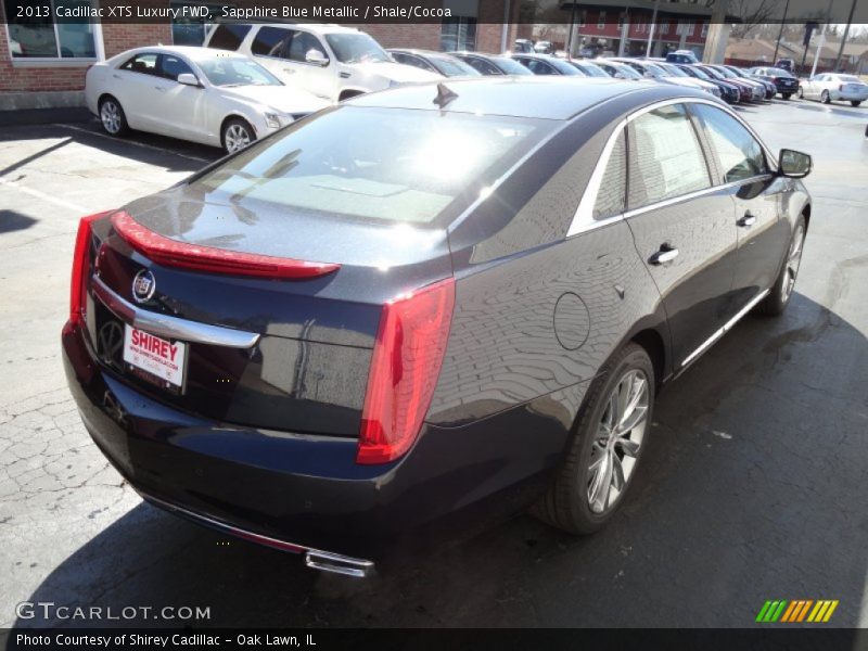 Sapphire Blue Metallic / Shale/Cocoa 2013 Cadillac XTS Luxury FWD