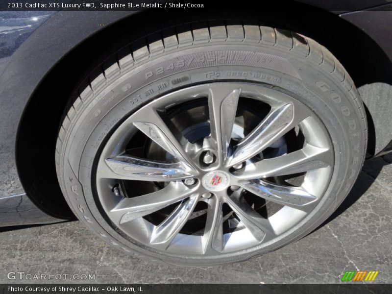 Sapphire Blue Metallic / Shale/Cocoa 2013 Cadillac XTS Luxury FWD