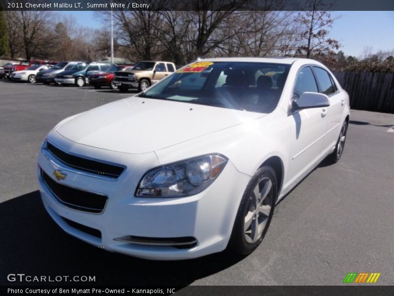 Summit White / Ebony 2011 Chevrolet Malibu LT