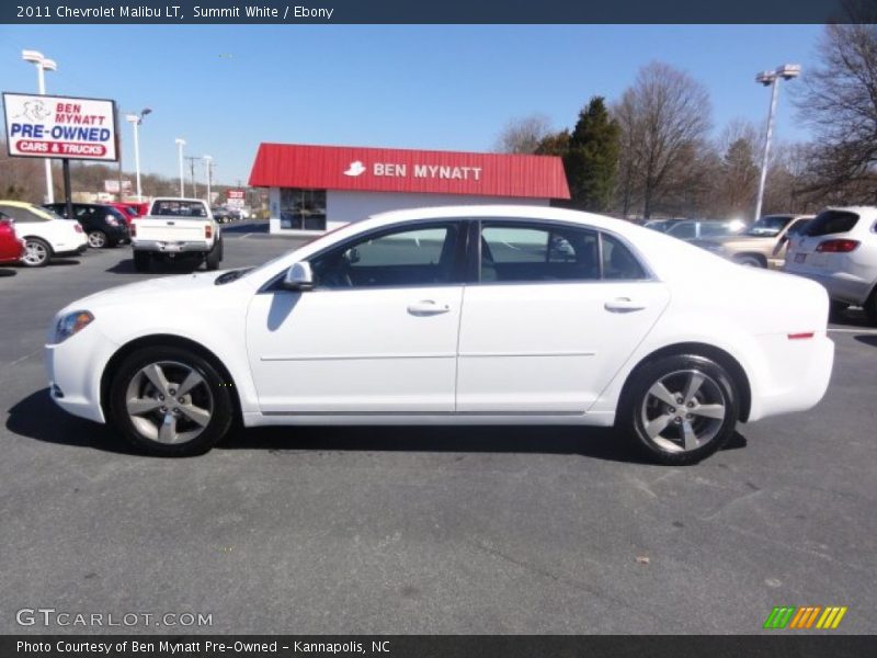 Summit White / Ebony 2011 Chevrolet Malibu LT