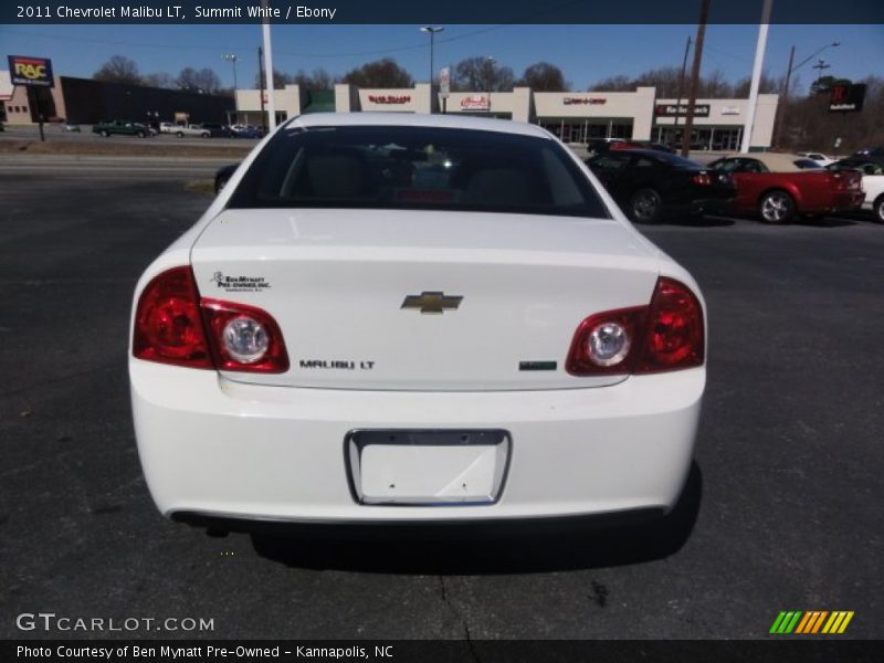 Summit White / Ebony 2011 Chevrolet Malibu LT