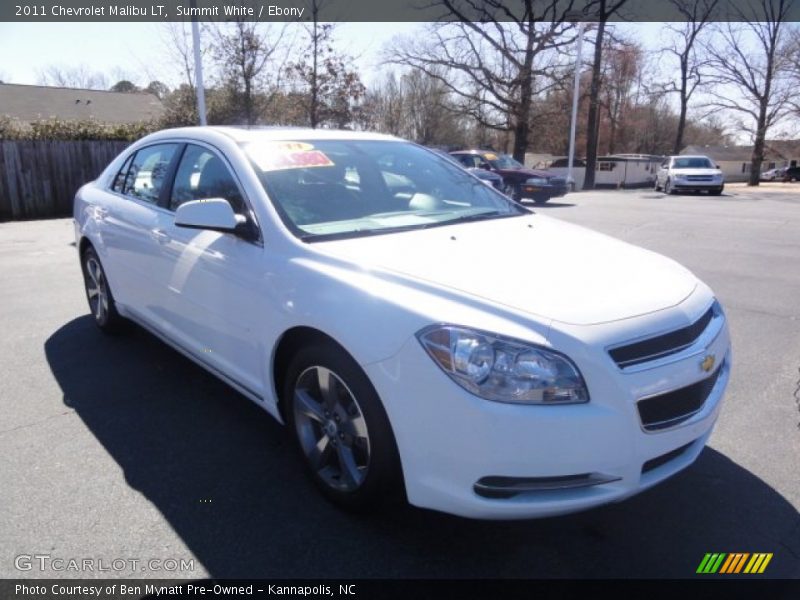 Summit White / Ebony 2011 Chevrolet Malibu LT