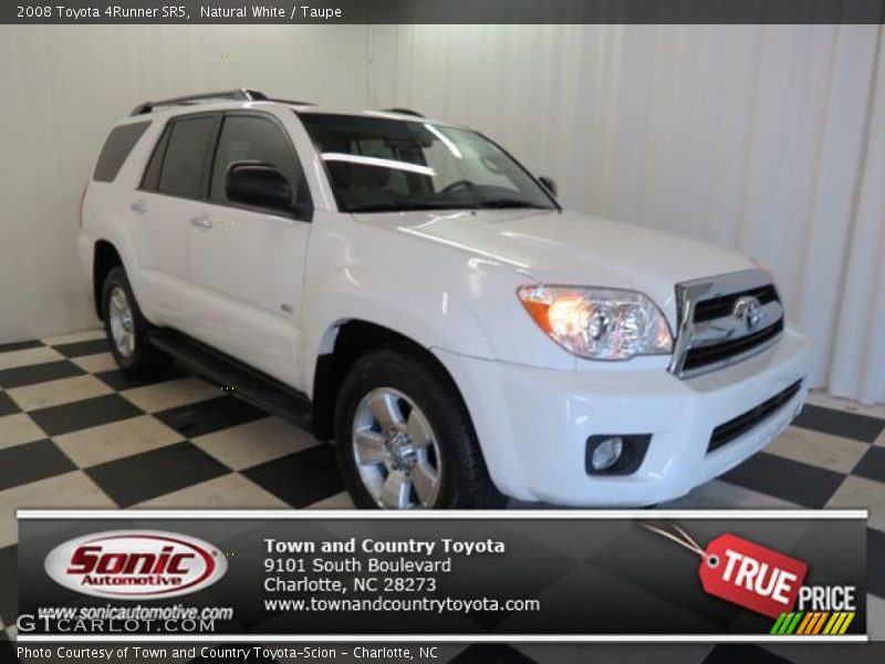 Natural White / Taupe 2008 Toyota 4Runner SR5