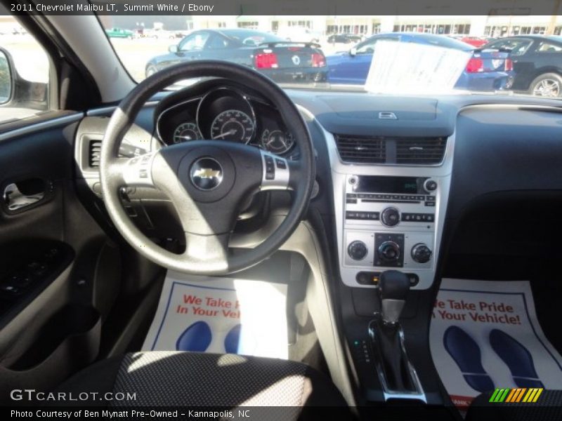 Summit White / Ebony 2011 Chevrolet Malibu LT