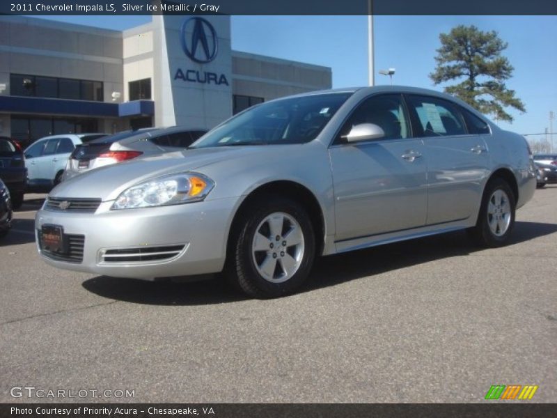 Silver Ice Metallic / Gray 2011 Chevrolet Impala LS