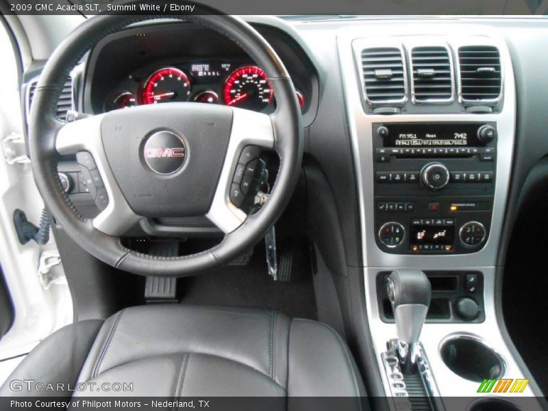 Dashboard of 2009 Acadia SLT