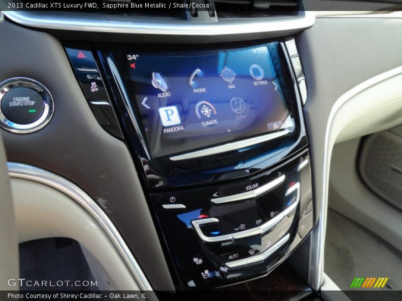 Sapphire Blue Metallic / Shale/Cocoa 2013 Cadillac XTS Luxury FWD