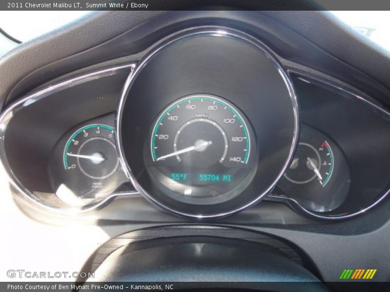 Summit White / Ebony 2011 Chevrolet Malibu LT