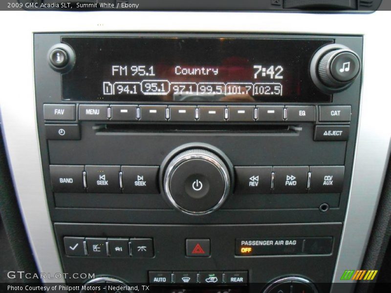 Audio System of 2009 Acadia SLT