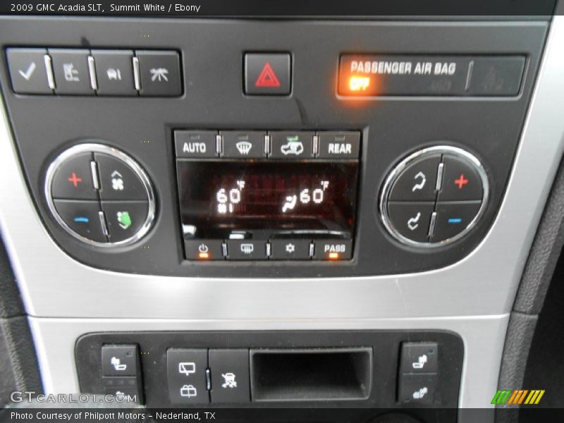 Controls of 2009 Acadia SLT