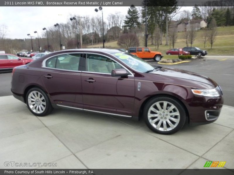 Bordeaux Reserve Red Metallic / Light Camel 2011 Lincoln MKS FWD