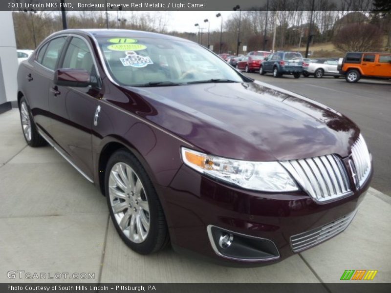 Bordeaux Reserve Red Metallic / Light Camel 2011 Lincoln MKS FWD