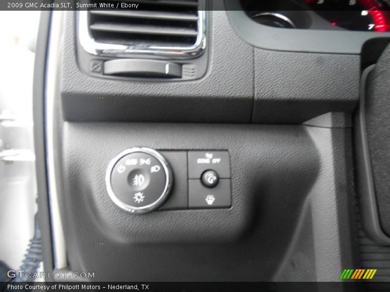 Summit White / Ebony 2009 GMC Acadia SLT
