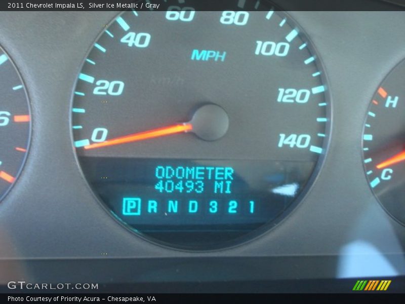 Silver Ice Metallic / Gray 2011 Chevrolet Impala LS