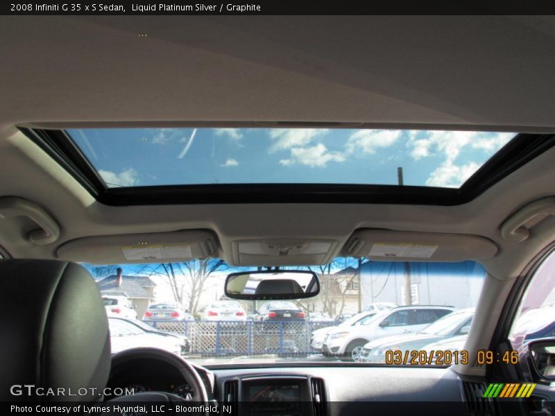 Liquid Platinum Silver / Graphite 2008 Infiniti G 35 x S Sedan