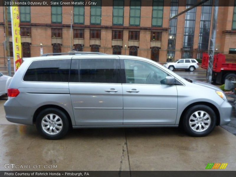 Slate Green Metallic / Gray 2010 Honda Odyssey EX