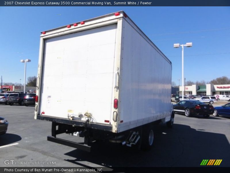Summit White / Pewter 2007 Chevrolet Express Cutaway 3500 Commercial Moving Van