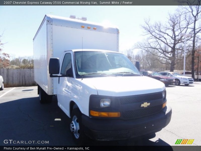 Summit White / Pewter 2007 Chevrolet Express Cutaway 3500 Commercial Moving Van