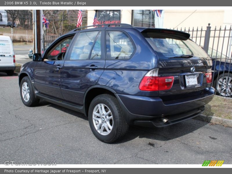 Toledo Blue Metallic / Beige 2006 BMW X5 3.0i