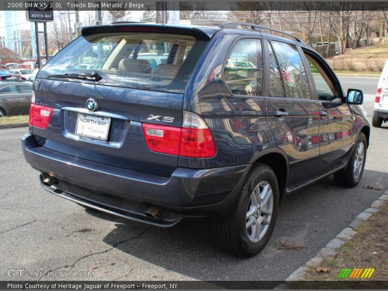 Toledo Blue Metallic / Beige 2006 BMW X5 3.0i