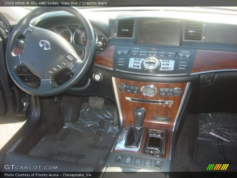 Slate Blue / Graphite Black 2009 Infiniti M 45x AWD Sedan