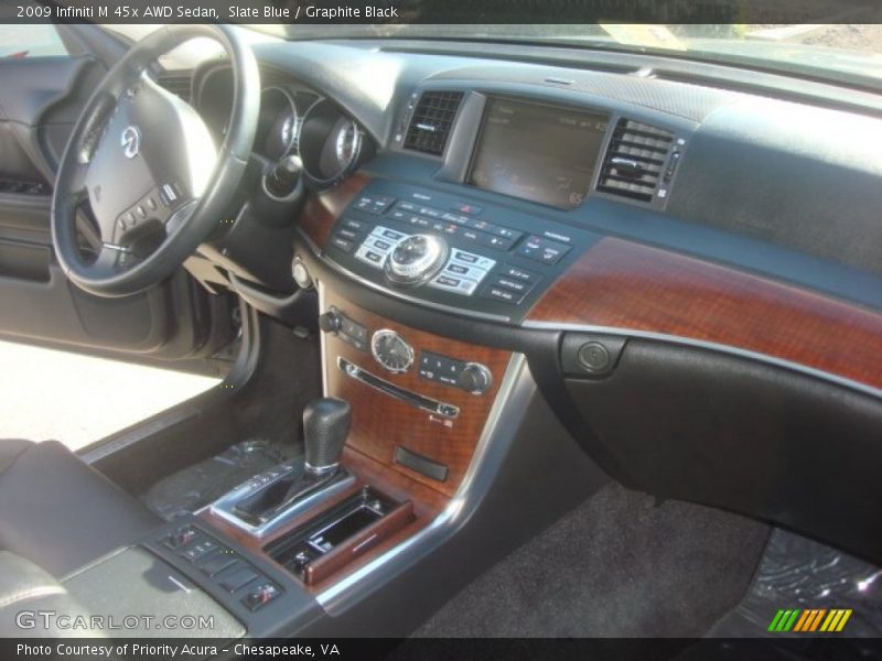 Slate Blue / Graphite Black 2009 Infiniti M 45x AWD Sedan