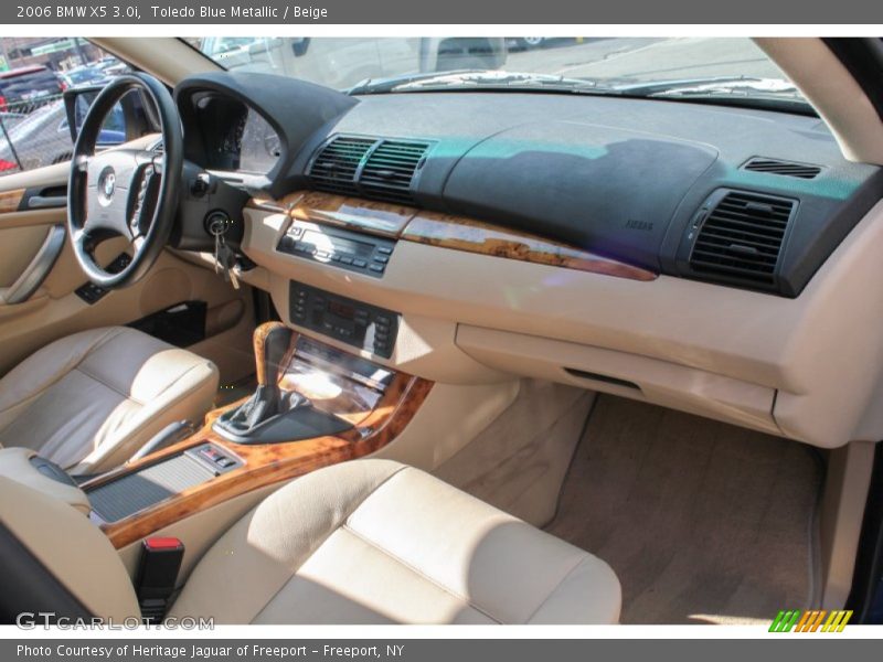 Toledo Blue Metallic / Beige 2006 BMW X5 3.0i