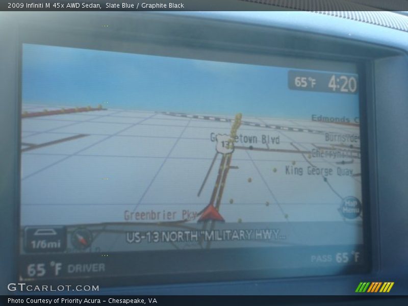 Slate Blue / Graphite Black 2009 Infiniti M 45x AWD Sedan