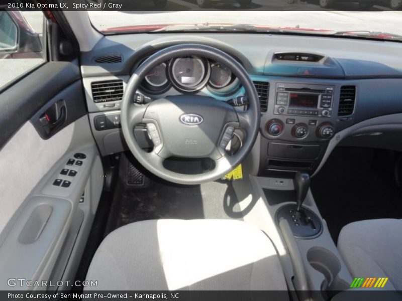 Spicy Red / Gray 2010 Kia Optima LX