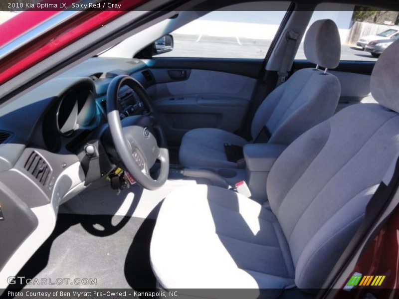 Spicy Red / Gray 2010 Kia Optima LX