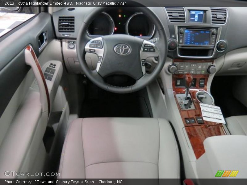 Magnetic Gray Metallic / Ash 2013 Toyota Highlander Limited 4WD