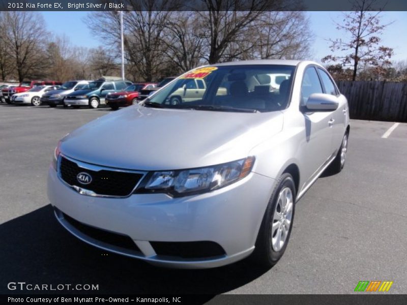 Bright Silver / Black 2012 Kia Forte EX