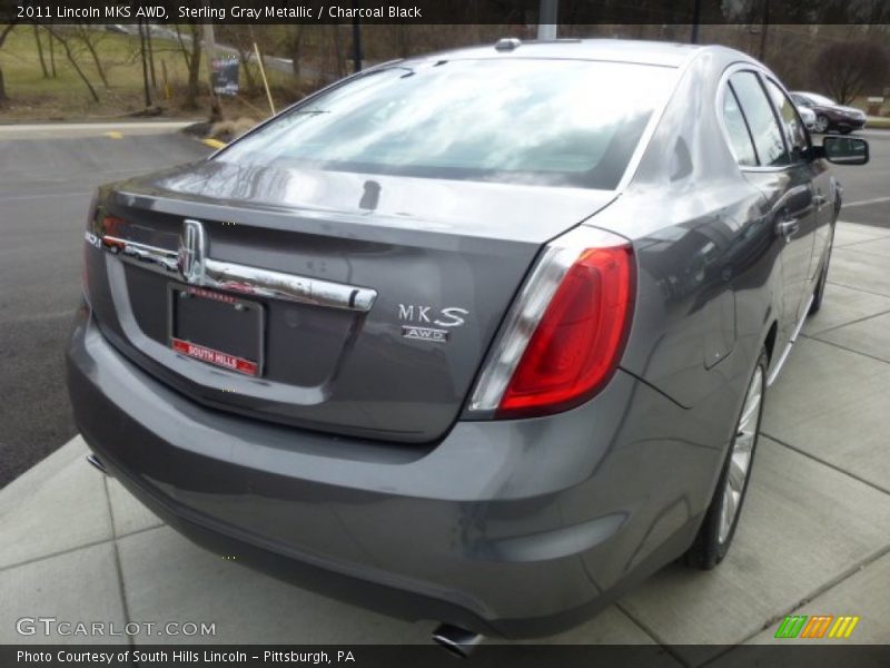 Sterling Gray Metallic / Charcoal Black 2011 Lincoln MKS AWD