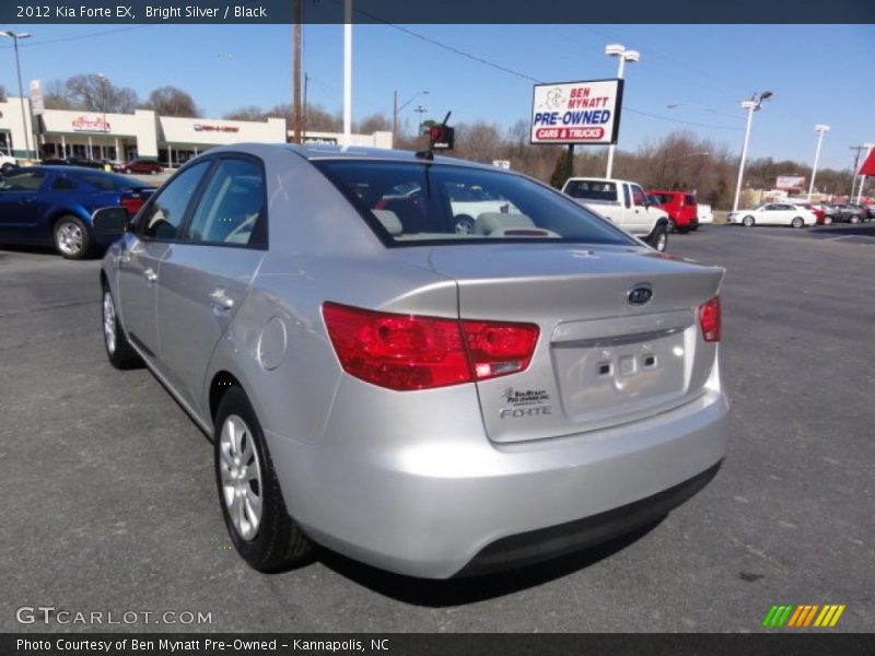 Bright Silver / Black 2012 Kia Forte EX