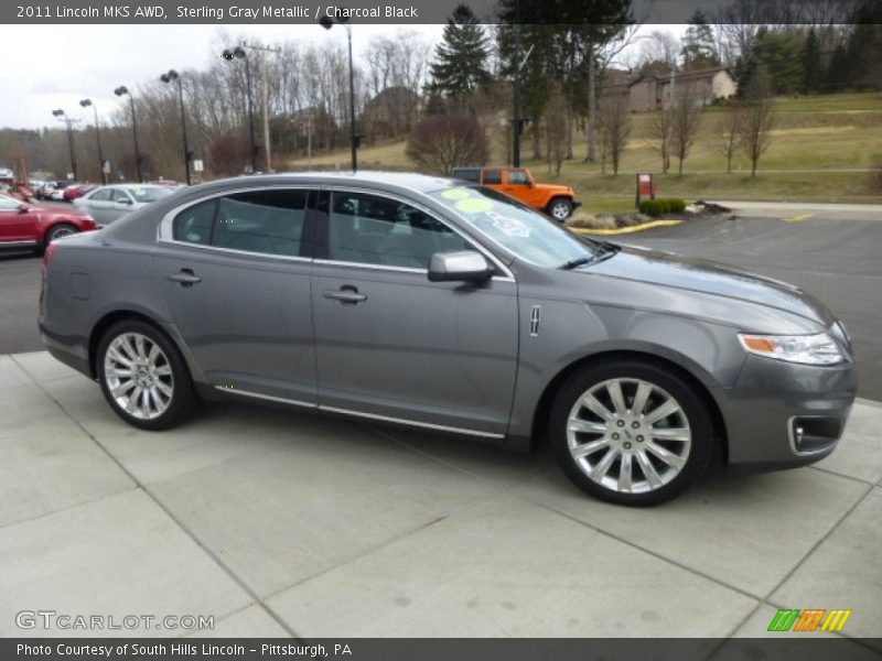 Sterling Gray Metallic / Charcoal Black 2011 Lincoln MKS AWD