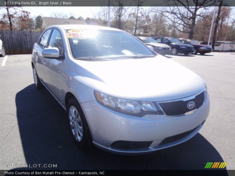 Bright Silver / Black 2012 Kia Forte EX