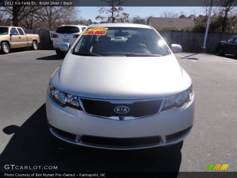 Bright Silver / Black 2012 Kia Forte EX